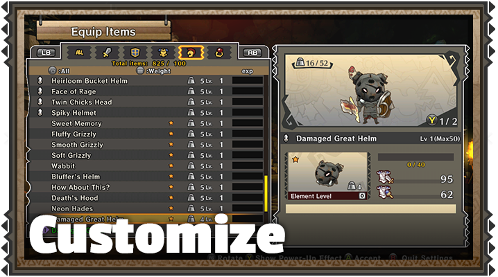 Customize